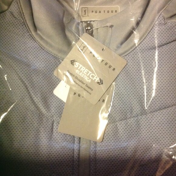 PGA Tour Men's Insulated Gray Vest Jacket - USA Size Large - New with Tags - Picture 3 of 7
